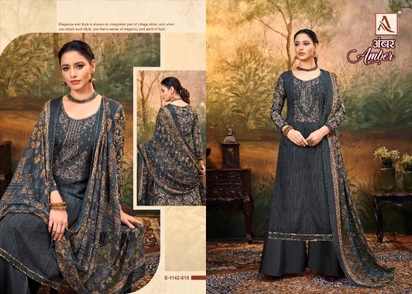 Alok Amber 9 Fancy Rayon Embroidery Designer Dress Material